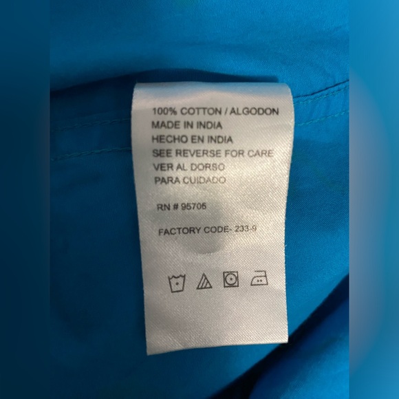 EUC Plugg Men’s Large Button Down Bright Blue Short Sleeve Shirt w/ Gecko Print - Picture 8 of 9